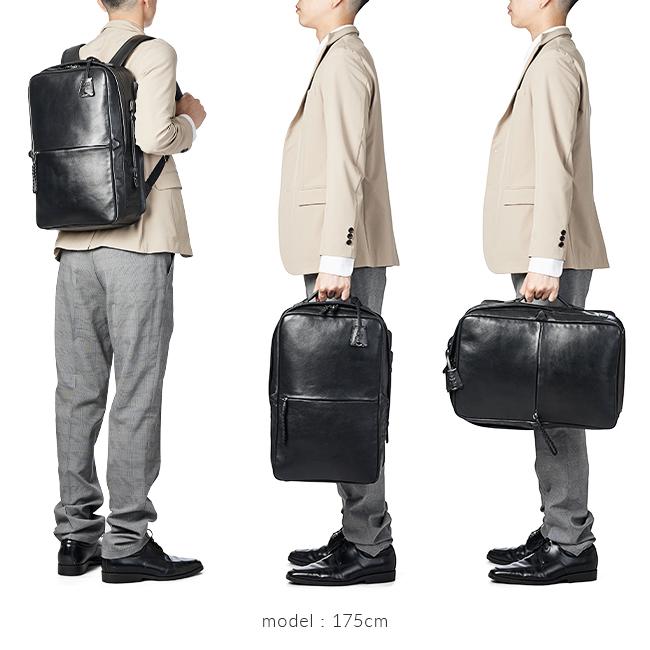 最大42% 4/23限定 ピーアイディー p.i.d ビジネスリュック メンズ 50代 40代 通勤 撥水 本革 大人 レザー 薄型 スリム ビジネスバッグ PID paz102 | P.I.D | 08