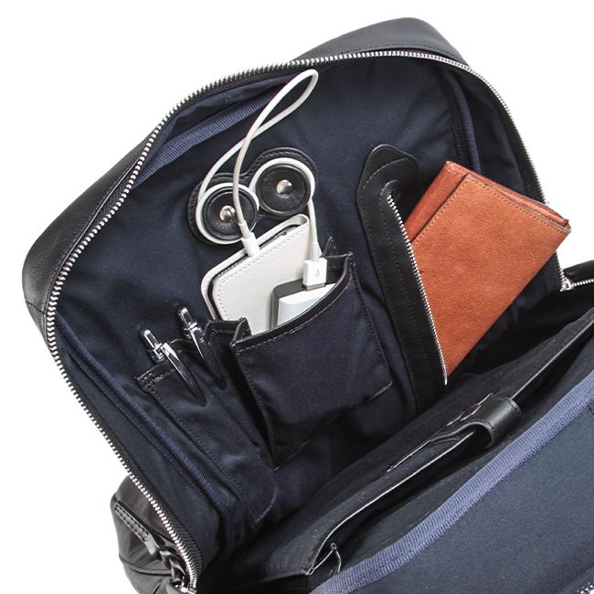 最大42% 4/23限定 ピーアイディー p.i.d ビジネスリュック メンズ 50代 40代 通勤 撥水 本革 大人 レザー 薄型 スリム ビジネスバッグ PID paz102 | P.I.D | 12