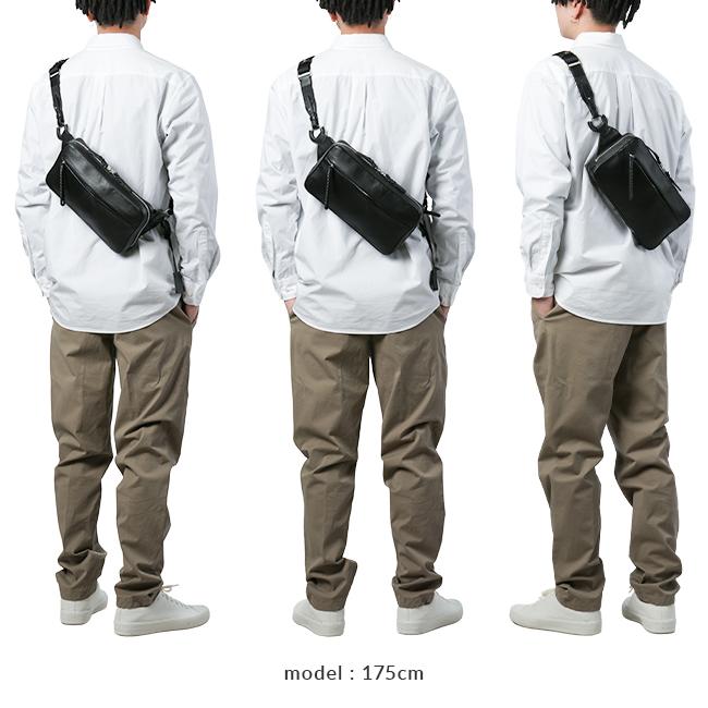 最大42% 4/23限定 p.i.d ピーアイディー ボディバッグ ウエストバッグ メンズ ブランド レザー 本革 撥水 軽量 横型 斜めがけ エクリール PID Ecrire PAZ104 | P.I.D | 07