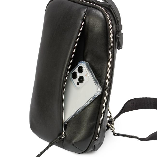 最大50% 1/15限定 p.i.d ピーアイディー ボディバッグ ワンショルダーバッグ メンズ ブランド レザー 本革 撥水 軽量 縦型 斜めがけ エクリール PID PAZ105 | P.I.D | 14