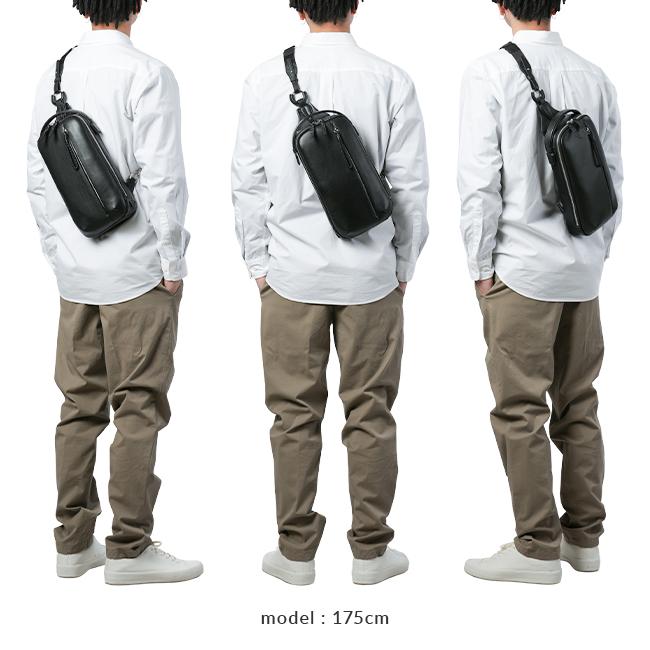 最大51% 12/26限定 p.i.d ピーアイディー ボディバッグ ワンショルダーバッグ メンズ ブランド レザー 本革 撥水 軽量 縦型 斜めがけ エクリール PID PAZ105 | P.I.D | 07