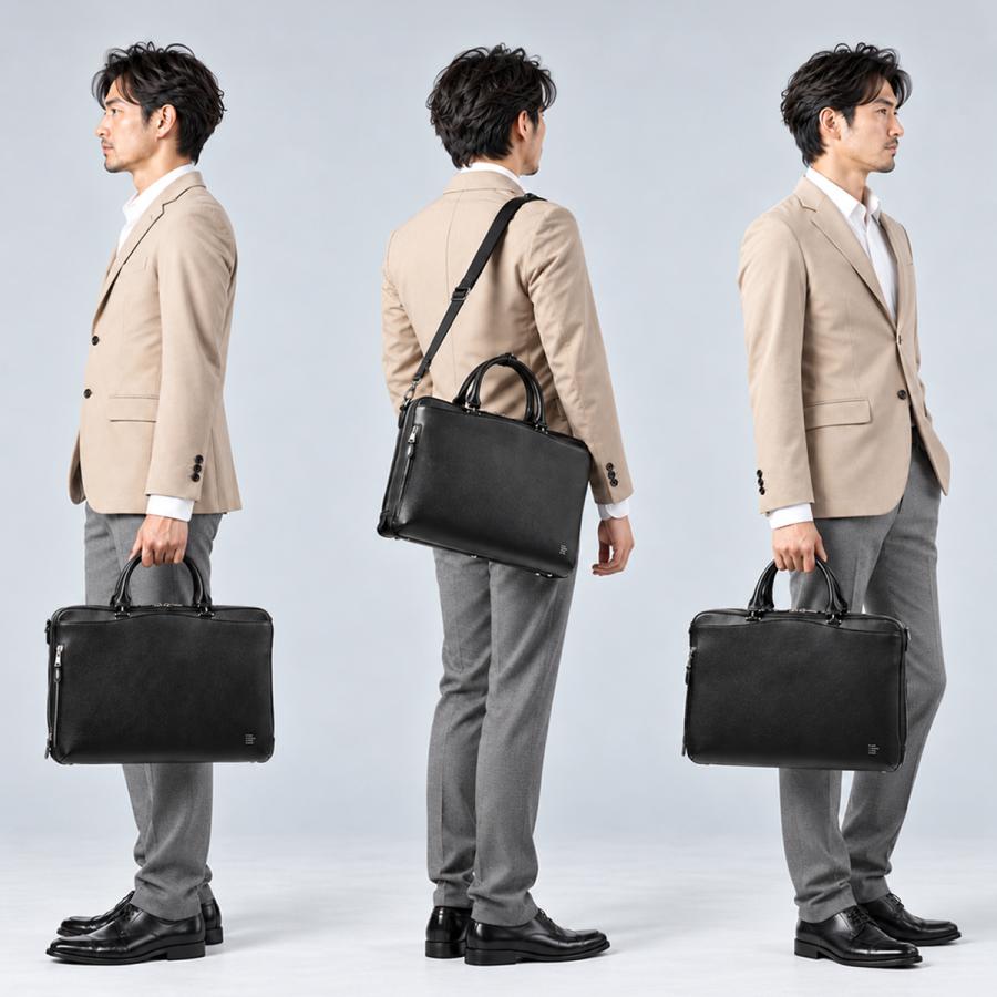 最大50% 10/20限定 ピーアイディー ブリーナ ビジネスバッグ ブリーフケース メンズ ブランド レザー 本革 通勤 A4 2WAY p.i.d brina PBC101 | P.I.D | 06