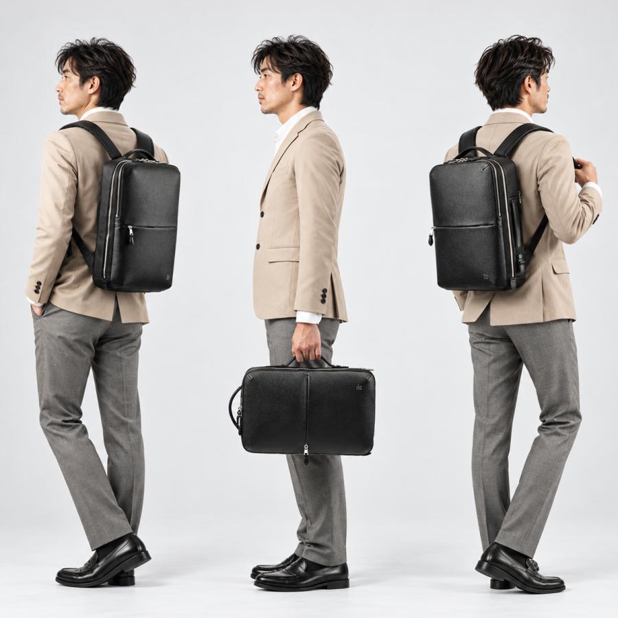 最大41% 10/7限定 ピーアイディー ブリーナ ビジネスリュック ビジネスバッグ メンズ ブランド レザー 本革 通勤 A4 PC 13インチ p.i.d brina PBC104 | P.I.D | 06