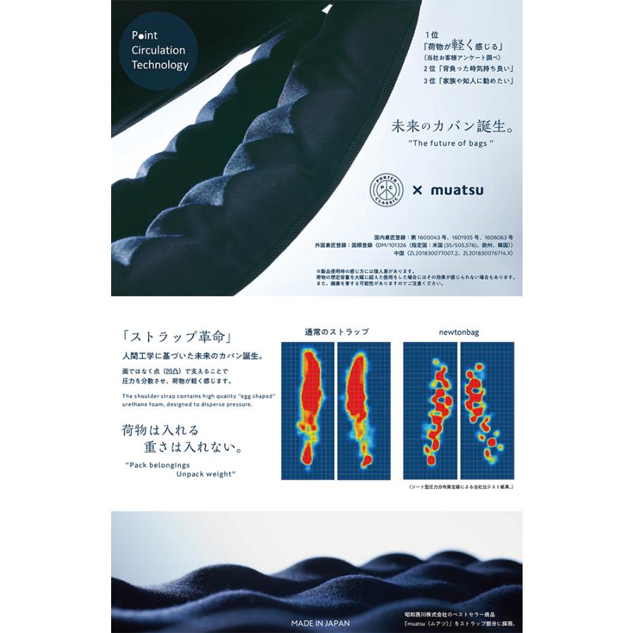 最大40% 5/15限定 ポータークラシック ニュートン ムアツ ビジネスリュック メンズ 50代 40代 軽量 負担軽減 日本製 通勤 23L A4 B4 PORTER CLASSIC 050-1417｜selection｜19