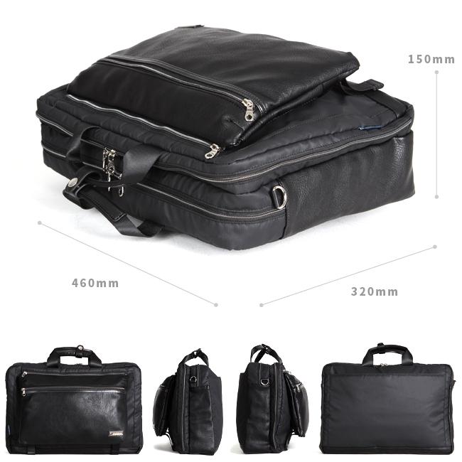 最大45% 3/21から プロスペリティ ビジネスバッグ メンズ 50代 40代 2WAY 通勤 撥水 合成皮革 リムーブ PRO-SPERITY REMOVE PCRA-04 在庫限り | PRO-SPERITY | 02