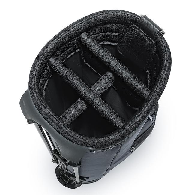 未使用 ペッレモルビダ セルフスタンド キャディバッグ ブラック PG016 PELLE MORBIDA 最大42%☆11/4〜 ペッレモルビダ キャディバッグ