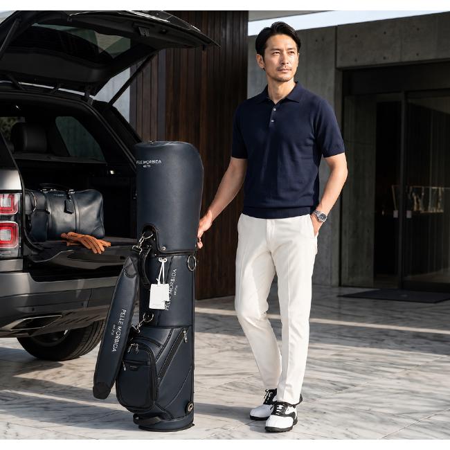 最大42% 8/30限定 ペッレモルビダ ゴルフ PELLE MORBIDA GOLF PMO-PG001 キャディバッグ 9型 5分割 スタンド | PELLE MORBIDA | 09
