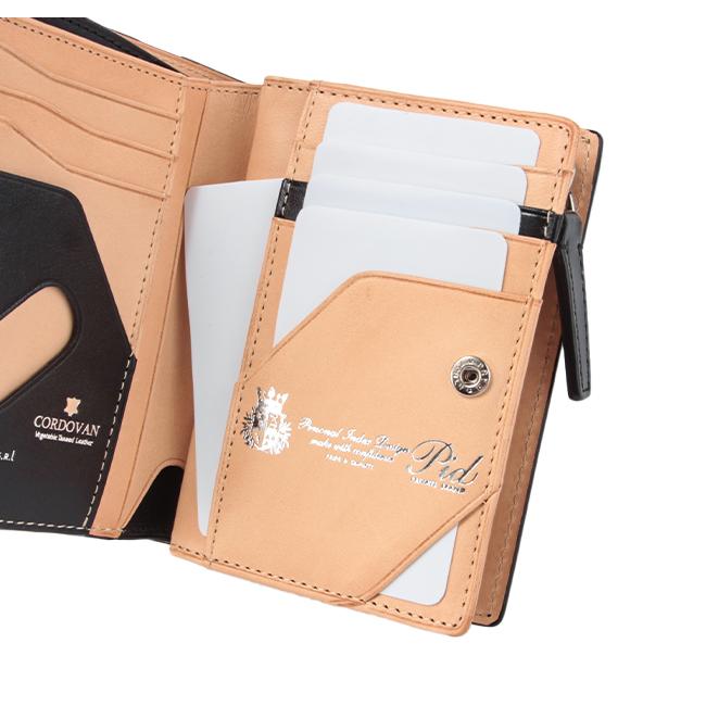 ピーアイディー p.i.d 財布 二つ折り財布 ミドル財布 ミドルウォレット 日本製 本革 レザー コードバン メンズ PID vasto 25269 在庫限り | P.I.D | 11