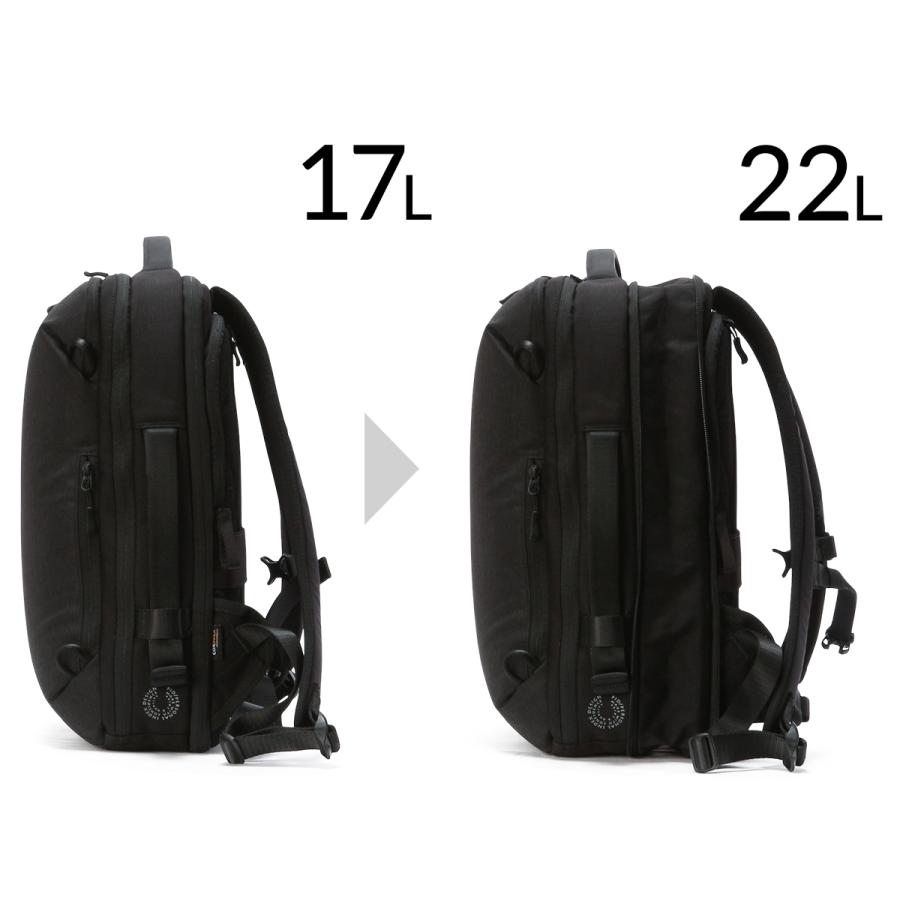 最大42% 9/15限定 p.i.d ピーアイディー ビジネスリュック メンズ ブランド 50代 40代 大容量 拡張 黒 通勤 A4 B4 17/22L ビジネスバッグ ファイロ PID PAU301 | P.I.D | 04