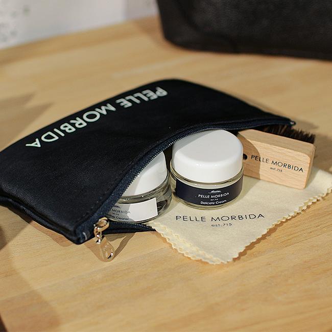 ペッレモルビダ レザーケア４点セット ブラシ 保湿クリーム 汚れ落とし クロス PELLE MORBIDA PMP-CS004 | PELLE MORBIDA | 06