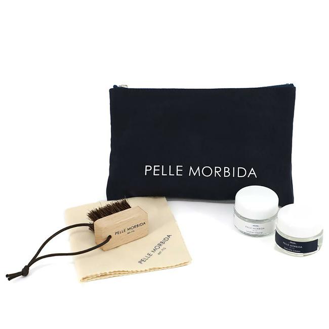 最大41% 8/27限定 ペッレモルビダ レザーケア４点セット ブラシ 保湿クリーム 汚れ落とし クロス PELLE MORBIDA PMP-CS004 | PELLE MORBIDA | 07