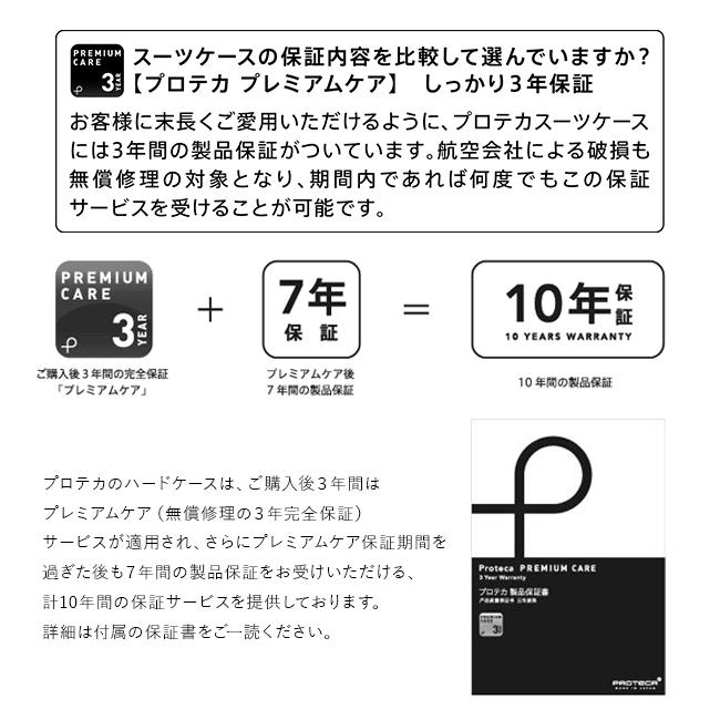 最大36% 5/11限定 10年保証 プロテカ スーツケース 機内持ち込み 37L 軽量 小型 日本製 フロントオープン 静音キャスター ストッパー ポケットライナー2 01341｜selection｜12