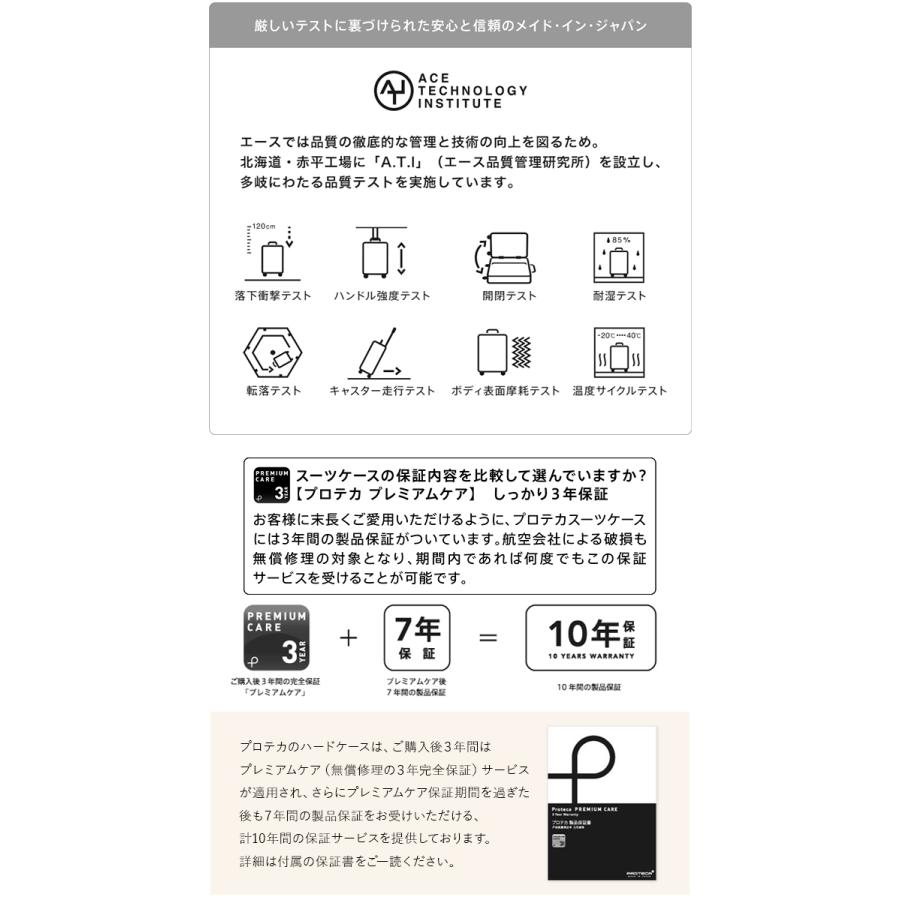 最大53% 3/22まで プロテカ スーツケース 機内持ち込み Sサイズ 38L 軽量 日本製 小型 静音キャスター ストッパー 360度オープン ace PROTeCA 360 G4 02421 | ProtecA | 19