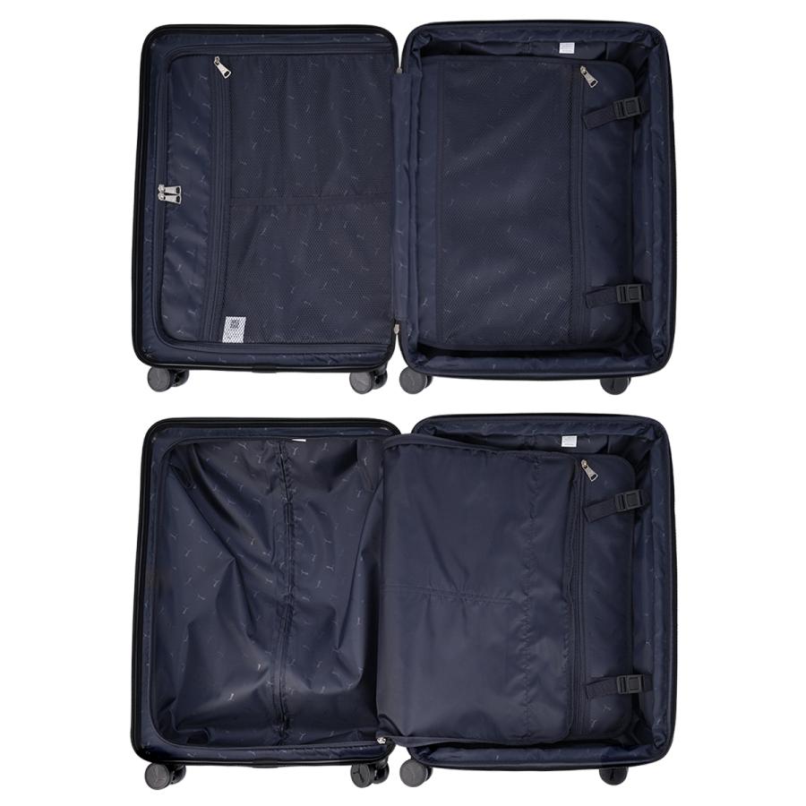 最大50% 9/17限定 PUMA スーツケース Mサイズ 65L/74L 軽量 中型 拡張機能 4輪 双輪 キャリーケース キャリーバッグ フライジング FREISING 30906 | PUMA | 17