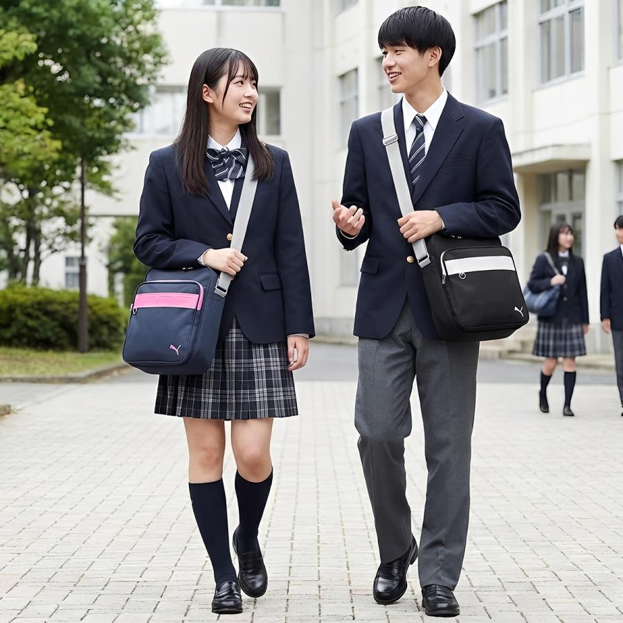最大50% 2/15限定 プーマ PUMA スクールバッグ ショルダー 通学 女子 高校生 中学生 軽量 斜めがけ 横浜バッグ スクバ サブバッグ J20140 在庫限り | PUMA | 19