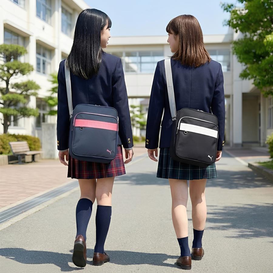 最大50% 2/15限定 プーマ PUMA スクールバッグ ショルダー 通学 女子 高校生 中学生 軽量 斜めがけ 横浜バッグ スクバ サブバッグ J20140 在庫限り | PUMA | 03