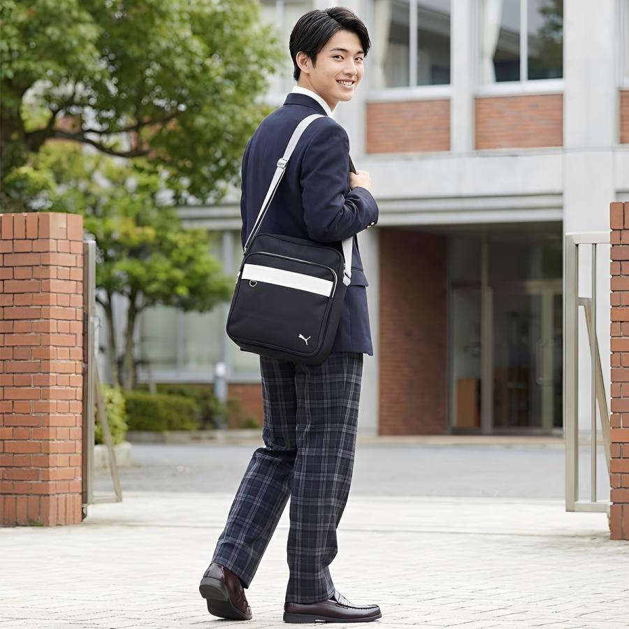 最大50% 2/15限定 プーマ PUMA スクールバッグ ショルダー 通学 女子 高校生 中学生 軽量 斜めがけ 横浜バッグ スクバ サブバッグ J20140 在庫限り | PUMA | 07