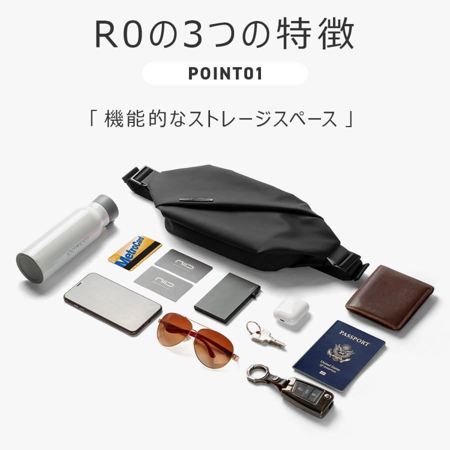 最大42% 8/9限定 NIID R0 ニード バッグ ボディバッグ ウエストバッグ メンズ レディース ブランド ペットボトル 斜めがけ 撥水 2L | NIID | 06