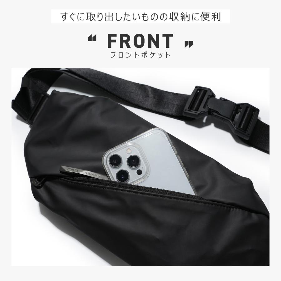 最大42% 8/9限定 NIID R0 ニード バッグ ボディバッグ ウエストバッグ メンズ レディース ブランド ペットボトル 斜めがけ 撥水 2L | NIID | 07
