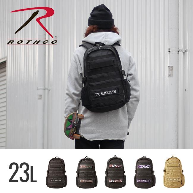 最大43% 12/28限定 ロスコ バッグ リュック 通学 23L 女子 男子 高校生 中学生 軽量 撥水 黒 小さめ ミニ コンパクト スクールバッグ ROTHCO 45002 | ROTHCO | 22
