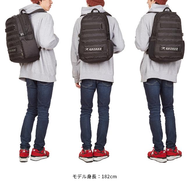 最大43% 1/19限定 ロスコ バッグ リュック 通学 23L 女子 男子 高校生 中学生 軽量 撥水 黒 小さめ ミニ コンパクト スクールバッグ ROTHCO 45002 | ROTHCO | 14