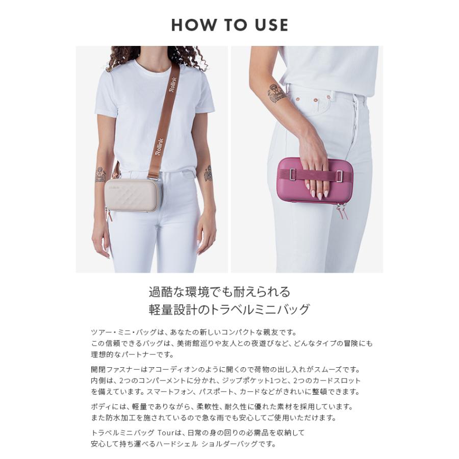 最大42% 9/5限定 ローリンク ボディバッグ ショルダーバッグ メンズ レディース ブランド 軽量 横型 旅行 防犯 小さめ トラベルバッグ Rollink TOUR 在庫限り | Rollink | 07