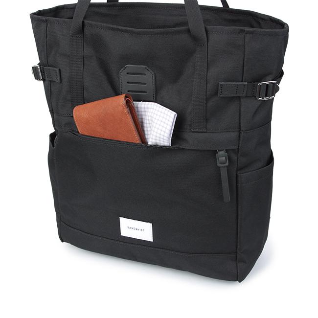 最大38% 3/18限定 サンドクヴィスト リュック トートバッグ メンズ レディース 黒 おしゃれ A4 B4 SANDQVIST ROGER 在庫限り | SANDQVIST | 12