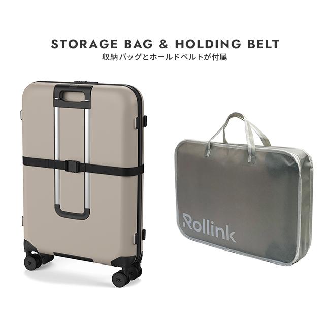 ローリンク 100L スーツケース 折り畳み、ウォームグレー、新品未使用。 Rollink FLEX 360° Spinner スーツケース 100L ローリンク
