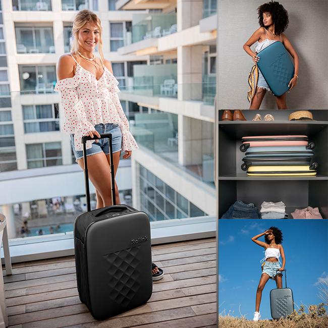 最大51% 12/28限定 ローリンク スーツケース 機内持ち込み 40L Sサイズ 2輪タイプ 折りたたみ 薄マチ コンパクト スリム 拡張 軽量 Rollink FLEX 在庫限り | Rollink | 11