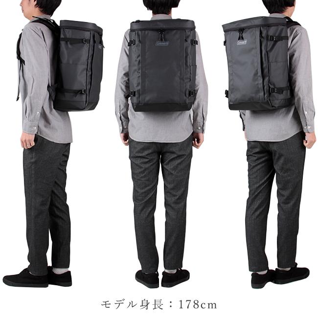 最大33% 12/10限定 コールマン リュック 通学 女子 男子 35L 大容量 防水 軽量 高校生 中学生 スクエア ボックス型 スクールバッグ シールド35 Coleman