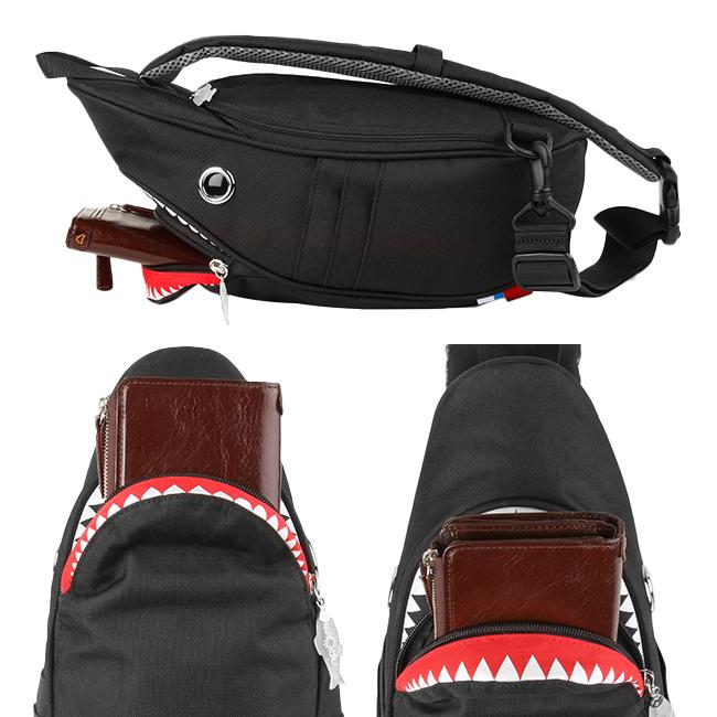 最大50% 9/3限定 モーンクリエイションズ シャーク スリングバッグ サメバッグ ワンショルダー 5L MORN CREATIONS SK-129 | ブランド登録なし | 14
