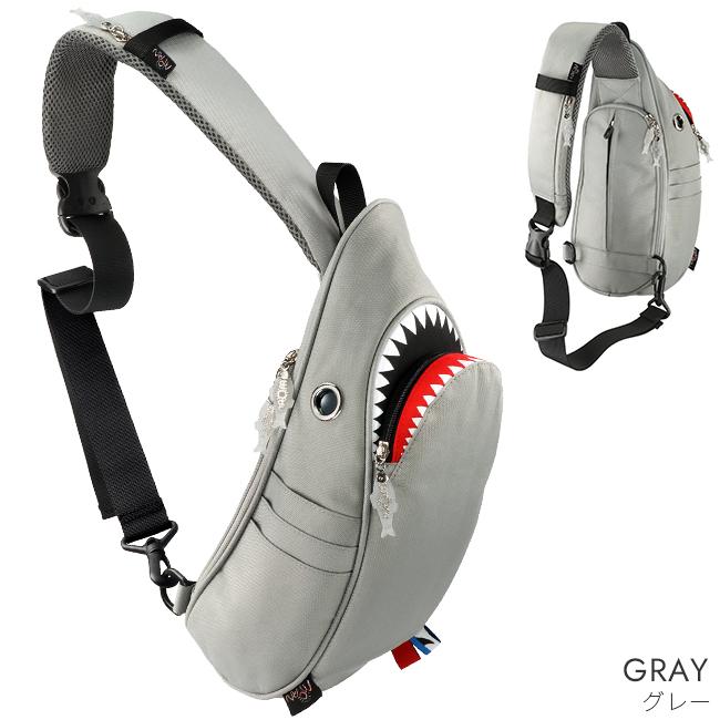 最大50% 4/15限定 モーンクリエイションズ シャーク スリングバッグ サメバッグ ワンショルダー 5L MORN CREATIONS SK-129 | ブランド登録なし | 06