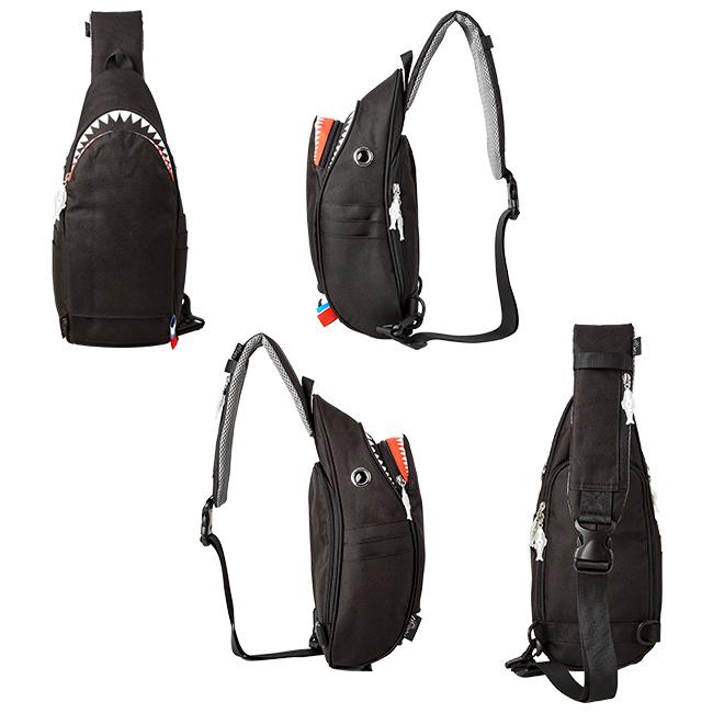 最大50% 4/15限定 モーンクリエイションズ シャーク スリングバッグ サメバッグ ワンショルダー 5L MORN CREATIONS SK-129 | ブランド登録なし | 09