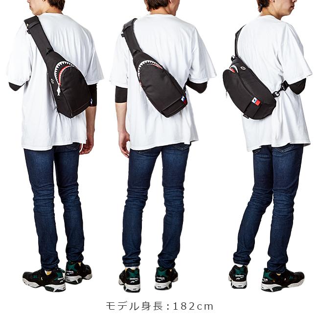 最大50% 4/15限定 モーンクリエイションズ シャーク スリングバッグ サメバッグ ワンショルダー 5L MORN CREATIONS SK-129 | ブランド登録なし | 10