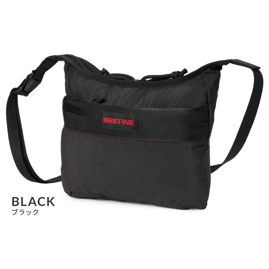 美品　BRIEFING ブリーフィング USA製 サコッシュ 黒　ショルダー BRIEFING（ブリーフィング） 最大43% 9/11から ソリッドライト