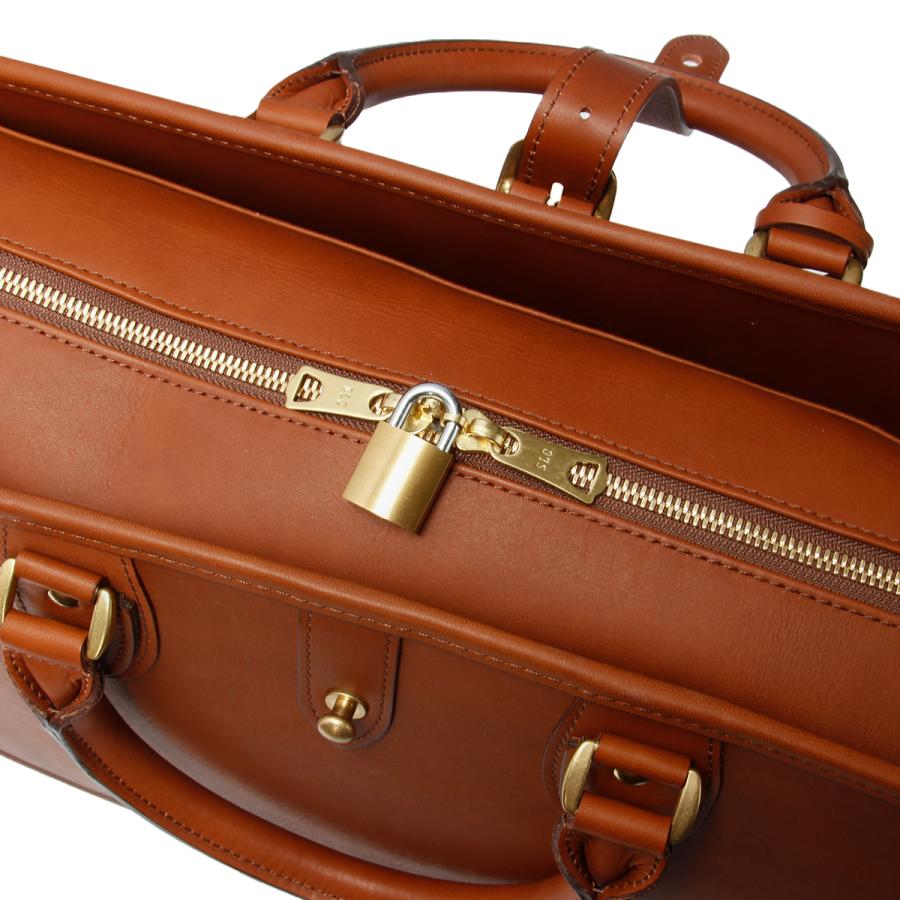 ★本革★クリーム色 レザー調 ボストンバッグ ハードレザー仕立ての二本手ファスナーボストンバッグ / 革鞄のHERZ