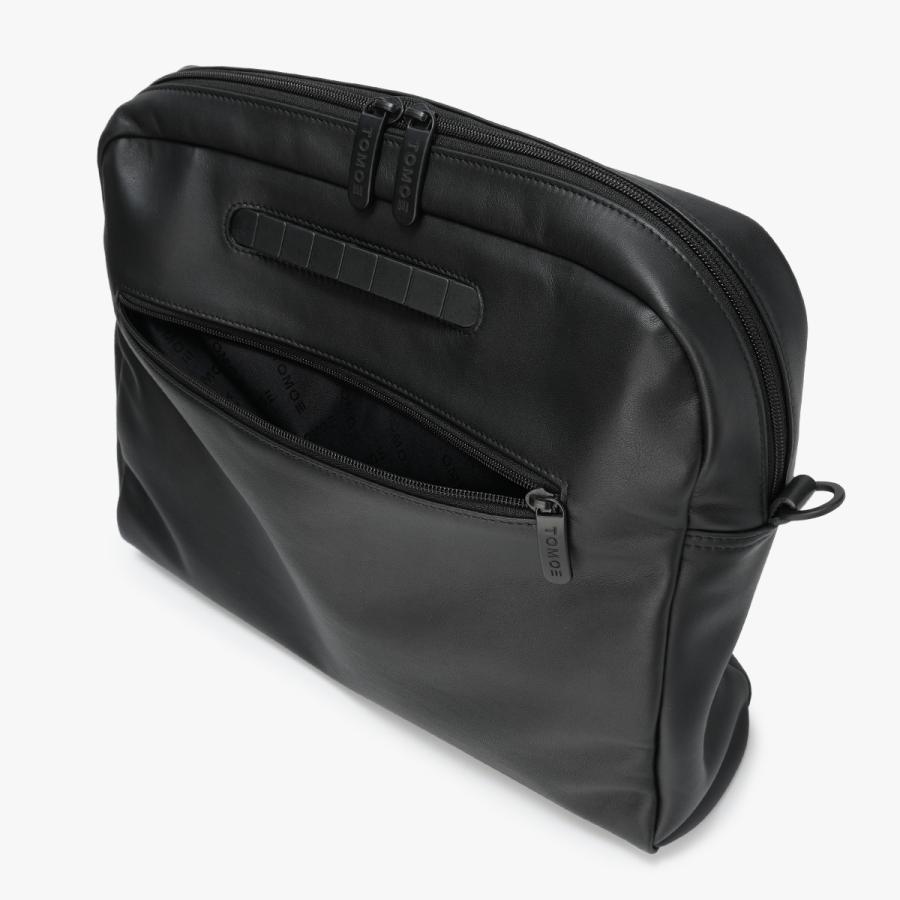 最大42% 9/15限定 1年保証 トモエ スリム ヘルメットバッグ 2WAY 手提げ ショルダー  B4 本革 TOMOE SLIM HBS | TOMOE | 13