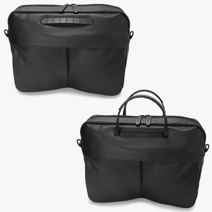 最大42% 9/15限定 1年保証 トモエ スリム ヘルメットバッグ 2WAY 手提げ ショルダー  B4 本革 TOMOE SLIM HBS | TOMOE | 14