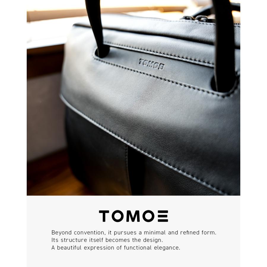 最大42% 9/15限定 1年保証 トモエ スリム ヘルメットバッグ 2WAY 手提げ ショルダー  B4 本革 TOMOE SLIM HBS | TOMOE | 02