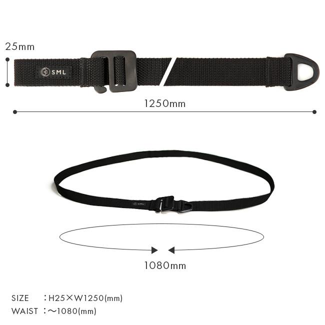 最大42% 2/11限定 メール便選択で送料無料 SML ベルト メンズ  穴なし 無段階カジュアル ブランド バックル エスエムエル トリマー TRIMMERS 33501 | SML | 06