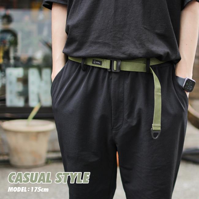 最大42% 2/11限定 メール便選択で送料無料 SML ベルト メンズ  穴なし 無段階カジュアル ブランド バックル エスエムエル トリマー TRIMMERS 33501 | SML | 07