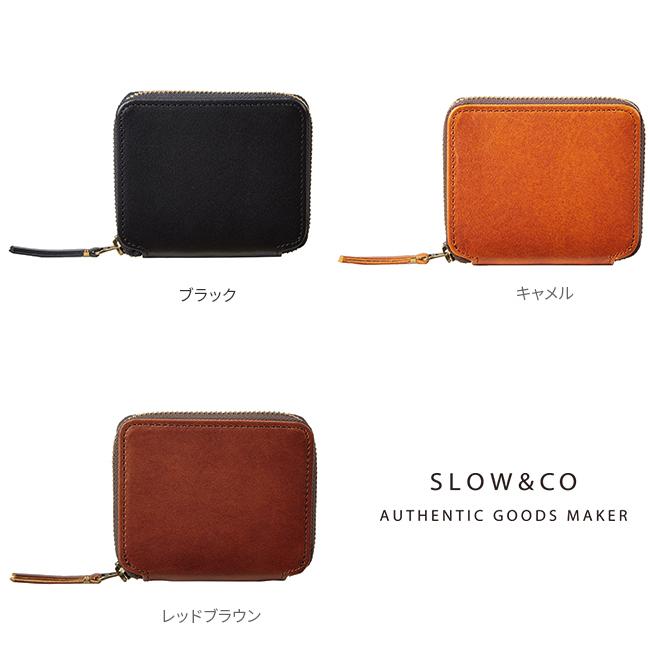 未使用級✨SLOW スロウ　ミニウォレット　ハービー　ラウンドファスナー　黒 SLOW（スロウ） 最大53% 9/11から ハービー 財布 二つ折り財布 ミニ