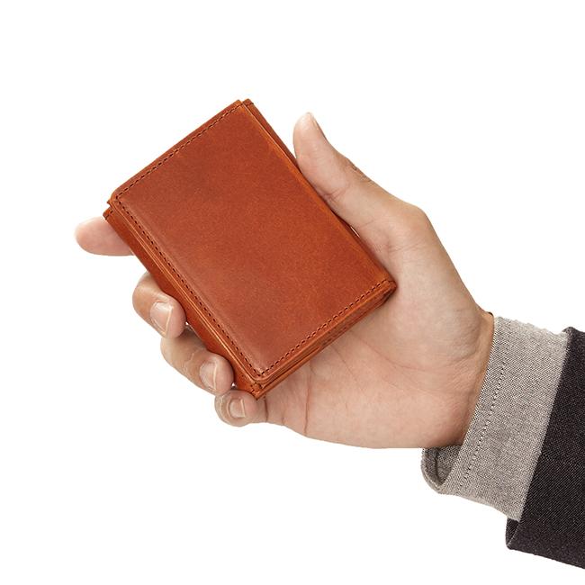 SLOW&Co ブラウンレザー 三つ折り財布 SLOW(ファッション) 最大51%☆10/19迄 スロウ 三つ折り財布