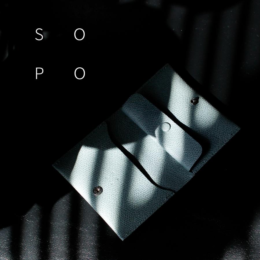 ソポ ドーフィン カードケース 名刺入れ 本革 小銭入れ付き カーフレザー 日本製 SOPO SO73 | SOPO（ファッション） | 05
