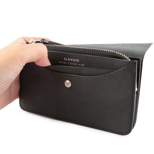 SLOW スロウ 財布 二つ折り財布 薄い財布 薄型 本革 レザー イングラサット ミドルウォレット メンズ ブランド ingrasat so748i | SLOW(ファッション) | 09