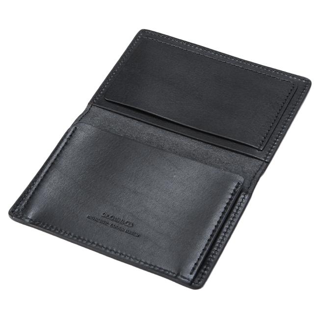 新品 SLOW&CO ブラックレザー名刺入れ 未使用品 箱付きです 本革製 SLOW(ファッション) 最大42% 8/24限定 SLOW スロウ 名刺入れ