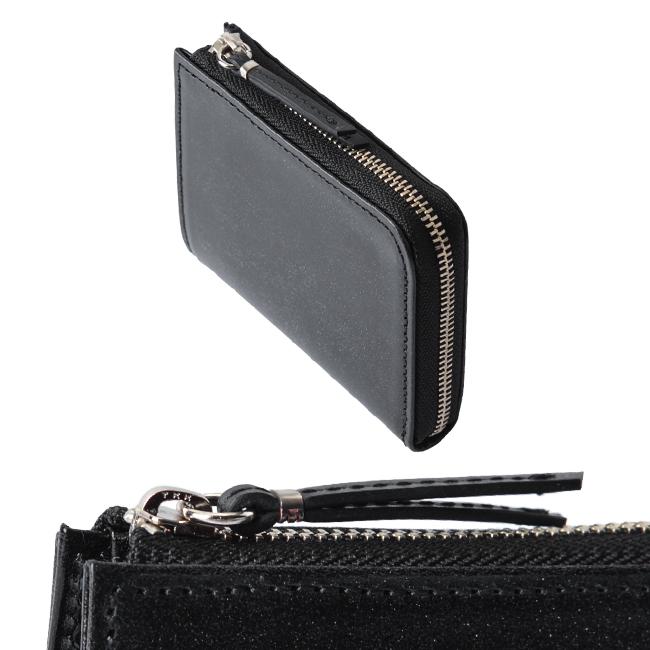 値段によっては値下げ可[美品]SLOW&CO 黒 レザー ミニ財布 SLOW(ファッション) 最大51% 10/18まで SLOW スロウ 財布 二