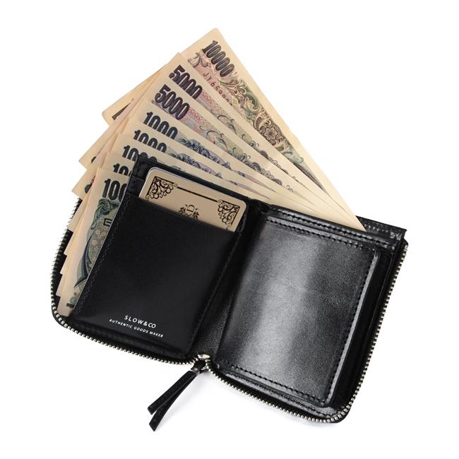 最大53% 3/1まで SLOW スロウ 財布 二つ折り財布 ミニ財布 小さい財布 box型小銭入れ 本革 レザー ブライドルレザー メンズ レディース bridle so797j | SLOW(ファッション) | 10