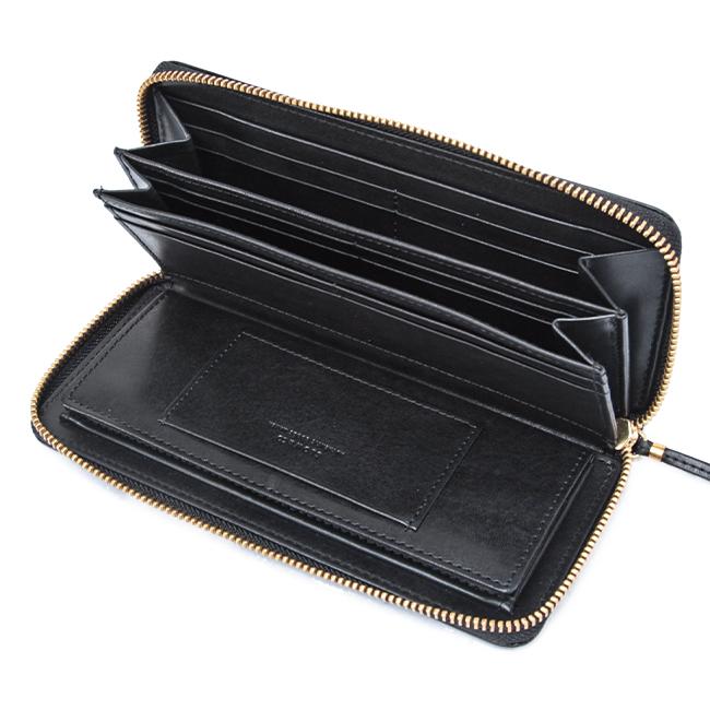 SLOW&CO 長財布 ブラック ラウンド レザー スロウアンドコー 財布 黒革 SLOW(ファッション) 限定品 SLOW スロウ 財布 長財布 メンズ