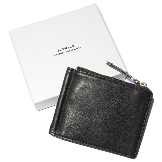 ✨美品✨スロウ　SLOW マネークリップ　小銭入れ　コインケース　ブラック スロウ SLOW スロウ マネークリップ 小銭入れ付き SLOW bridle